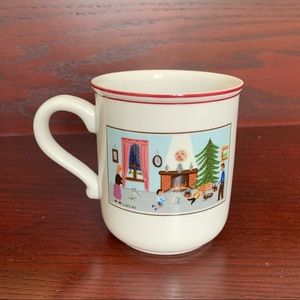 NEW Villeroy & Boch Naif winter Christmas mug cup Holiday tea coffee gift